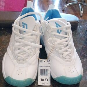 Dame Certified 2 Kids Shoes - White and Blue